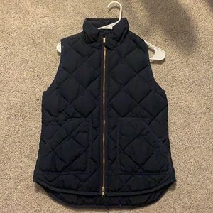 J Crew quilted down puffer vest
